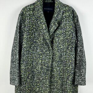 French Connection Pea Coat Size 12 Multicolor Long Sleeve Double Breaster Lined